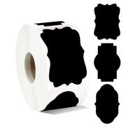 Ujjdwiurgh 300 Étiquettes de Tableau Noir Effaçables et Réutilisables en Forme Irrégulière, pour Étiqueter les Articles.