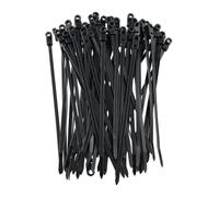 Ujjdwiurgh 300 Pièces Attaches de Câble à Trou de Vis Attaches de Câble en Nylon Fixes Réutilisables Sangles D'Attache de Cordon Autobloquantes Boucle de Fixation Installation Facile