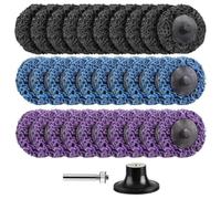 Ujjdwiurgh 31 Disques à Bande Facile à Changement de 2 Po pour Perceuses, Roue à Bande avec Disques de Meulage 1/4 Po, Accessoires de Meuleuse