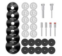 Ujjdwiurgh 32 Disques de Coupe pour Outil Rotatif, 3 Lames de Scie Différentes pour Répondre à Vos Différents Besoins, Ensemble de Roues de Coupe