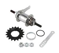 Ujjdwiurgh 32 Trous Marche InverséE Frein à Engrenage Fixe VéLo Moyeu VéLo en Alliage D'Aluminium VéLo VéLo Coaster Frein Moyeu 32 Trous Fixe/Gratuit