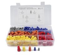 Ujjdwiurgh 320 Pièces de Borne à Vis à Coiffe à Sertir/Connecteur de/Borne à Coiffe/Borne Fermée en ABS