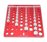 Ujjdwiurgh 34 trous Écrou et boulon de boulon et jauge de filetage, règle avec pouces et centimètres