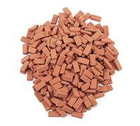 Ujjdwiurgh 350 PièCes Mini Briques pour AméNagement Paysager Briques Miniatures Mur de Briques Petites Briques pour PièCes de Jardin de Maison de PoupéE, éChelle 1/35