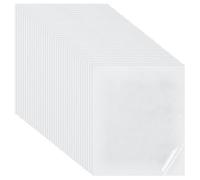 Ujjdwiurgh 36 Feuilles Adhésives Double Face Thermofusibles 9,8 X 11 Pouces pour Réparation de Tissu Magique