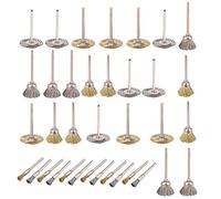 Ujjdwiurgh 36 Pcs Cuivre de Polissage Roue Brosse Tambour Ensemble pour Outil Rotatif Chaud