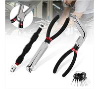 Ujjdwiurgh 3PCS Automobile Automotive Déconnexion Fiche de Carburant Tipe D'Essence Clip de Pipe Festion Plugle Fire Retrait L'Outil