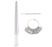 Ujjdwiurgh 3PCS de Mesure avec Bague de Mesure, Mandrin pour Bagues avec Mesure de Doigt pour le Dimensionnement des, Facile à Utiliser