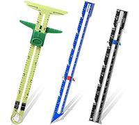 Ujjdwiurgh 3PCS Jauges à Glissière Ensemble D'Outils de Couture Jauges de Mesure de Couture pour Débutants, Tricot, Artisanat, Fournitures de Couture