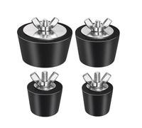 Ujjdwiurgh 4 Bouchons D'Hivernage en Caoutchouc pour Piscine 25 mm, 32 mm, 38 mm, 51 mm, Bouchons D'Hivernage pour Piscine, Bouchon de Retour de Piscine pour Piscine Creusée et Hors Sol