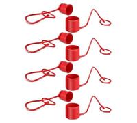 Ujjdwiurgh 4 Ensembles de Capuchons Anti-Poussière et de Couvercles de Bouchons de Coupleur Hydraulique de 1/2 Pouce, Capuchons Anti-Poussière Hydrauliques Robustes pour Raccords Hydrauliques