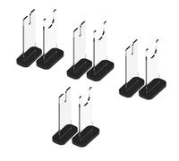 Ujjdwiurgh 4 Ensembles de Présentoirs à Couteaux, Collecteur de Porte-Couteaux en Acrylique, Porte-Couteau pour la Décoration Intérieure, Installation Facile, Facile à Utiliser (Fond Noir)