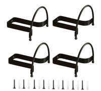 Ujjdwiurgh 4 Paquets Crochet de Chapeau Mural, Monture Murale, Crochets Noirs pour Chapeaux