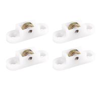 Ujjdwiurgh 4 Pcs Porte FenêTre Armoire Simple Coulissante MéTal Rouleau Roue 8Mm Dmr.