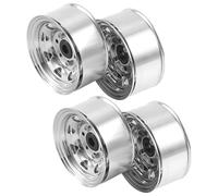 Ujjdwiurgh 4 PièCes 1.55 Moyeu de Jante de Roue en MéTal Beadlock pour Voiture sur 1/10 RC Jr 90069 D90 CC01 LC70 MST, 5