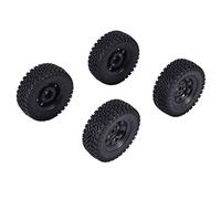 Ujjdwiurgh 4 Pièces 1.55 Pneus de Jante de Roue en MéTal Verrouillage pour 1/10 TéLéCommandéE Voiture sur Jr 90069 D90 CC01 LC70 MST, 2