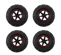 Ujjdwiurgh 4 PièCes 1,9 Pouces 96 mm 1/10 ÉChelle Pneus avec Jante pour 1/10 SCX10 CC01 D90 CC01 RC Rock Crawler PièCes