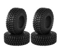 Ujjdwiurgh 4 PièCes 110Mm 1.9 Pneu en Caoutchouc Roue Pneu pour 1/10 RC Chenille Voiture TRX4 D90 SCX10 II III MST A