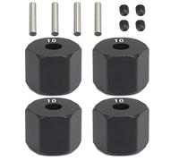 Ujjdwiurgh 4 PièCes 12Mm Moyeu Roue Hexagonale pour 1/10 RC Crawler SCX10 Traxxax Trx4 MST RC PièCe Voiture, 10Mm