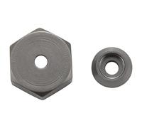 Ujjdwiurgh 4 PièCes 5Mm à 12Mm Adaptateur Hexagonal de Moyeu de Roue de Combinateur en MéTal pour D12 C24 C34 B24 B36 MN D90 D99 PièCes de Mise à Niveau de Voiture RC, Couleur Titane