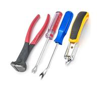 Ujjdwiurgh 4 Pièces Arrache-Agrafes pour Tapisserie et Réparation, Arrache-Clous, pour Meubles, Sol, Mur, Caisse en Bois, Cadre