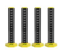 Ujjdwiurgh 4 Pièces Artefact de Nivellement de Plafond, Règle Double Face, Règle de Hauteur Égale, Bâton de Dégradé, Outil de Pose de Carrelage Mural