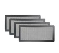 Ujjdwiurgh 4 Pièces Couvercles D'Aération de Sol Magnétiques-Filtres en de 5,5x12 Pouces pour/Sol/Mur/Plafond Attrapant la Poussière de Cheveux de Débris