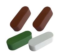 Ujjdwiurgh 4 Pièces de Composé de Polissage Jeweler'S Rouge Utilisé pour Polir les Métaux Mous Comme/L'Argent Kit de Composé de Polissage 10 Oz