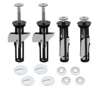 Ujjdwiurgh 4 Pièces de Fixation pour Siège de Toilette, Kit de Fixation pour Siège de Toilette, Universel pour Trous Borgnes, Installation Facile, Remplacement avec Joints