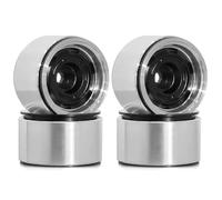 Ujjdwiurgh 4 Pièces de Moyeu de Roue de Jante de Roue en Métal de 1,0 Po pour Voiture à RC 1/18 1/24 SCX24 AX24 TRX4M TRX4-M, Pièces de Mise à Niveau, A