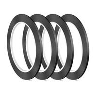 Ujjdwiurgh 4 Pièces de pour Tableau Blanc, à Fines Rayures Noires, à Rayures de 3 mm de Largeur, pour Salle de Classe, Affichage de Conférence (PET)