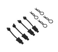 Ujjdwiurgh 4 PièCes en Caoutchouc Corps Clip Retenue Coque Fixe Boucle Serrure AR390178 pour 1/7 1/8 sans Limites Kraton RC Voiture