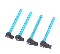 Ujjdwiurgh 4 PièCes Ensemble D'Extension de Poteaux de Carrosserie en Alliage D'Aluminium pour TT01 TT-01 1/10 Accessoires de PièCes de Mise à Niveau de Voiture RC