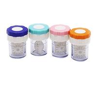 Ujjdwiurgh 4 PièCes ÉTui de Lentilles de Nettoyage pour Nettoyeur Annuel de Nettoyant pour Lentilles de Contact