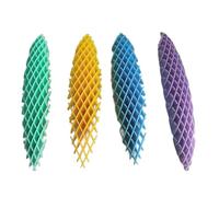 Ujjdwiurgh 4 Pièces Fidgets Ver à Presser et Jouet Extensible Popping Transformer Jouet Anti-Stress Parodie Accessoires de Blague Pratiques pour Adulte