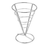 Ujjdwiurgh 4 PièCes Frites Support CôNe Panier Porte-Frites avec Trempette Dishe CôNe Collation Poulet Frit PréSentoir éTagèRes Alimentaires Bol