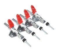 Ujjdwiurgh 4 PièCes GH-301AM 45Kg Pince à Bascule à DéGagement Action de Traction Verticale/Horizontale Pinces de Type Outil à Main pour le Travail Du Bois