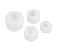 Ujjdwiurgh 4 PièCes Moules en Silicone pour Bougies, Moules de Moulage de RéSine Moule Plantes Succulentes pour la Fabrication de Savon de Bougie de Bricolage et D'Artisanat en RéSine éPoxy