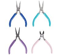 Ujjdwiurgh 4 PièCes Outils de Fabrication de Kit Pinces à avec Pince à Nez Aiguille pour Artisanat Emballage Fabrication de Fournitures