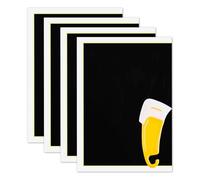 Ujjdwiurgh 4 Pièces Papier de Marquage de Gravure Noir Papier Couleur avec Grattoir, 10,6 X 15,4 Pouces pour Lasers à Fibre, Céramique