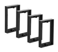 Ujjdwiurgh 4 Pièces Rallonge de Boîte de Sortie Simple 1/2 Pouces, Rallonge de Prise Électrique Rallonge de Prise Rallonge de Sortie Boîte D'Extension Noir