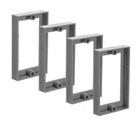 Ujjdwiurgh 4 Pièces Rallonge de Boîte de Sortie Simple 1/2 Pouces, Rallonge de Prise Électrique Rallonge de Prise Boîte D'Extension de Sortie Gris