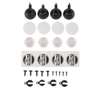 Ujjdwiurgh 4 PièCes RC Voiture Ronde LED Couverture Lumineuse pour 1:10 RC Voiture Axiale SCX10 pour -4 RC Chenille Abat-Jour Modèle Jouet PièCes