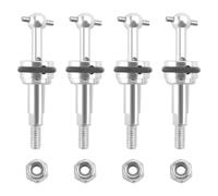 Ujjdwiurgh 4 PièCes SéRies Arbre de Joint Universel en MéTal CVD avec éCrou M2 pour K969 K989 K979 P929 1/28 PièCes de Mise à Niveau de Voiture TéLéCommande