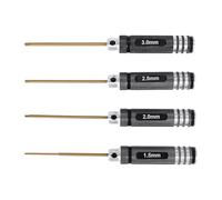 Ujjdwiurgh 4 PièCes SéRies de Tournevis Hexagonaux de 1,5/2,0/2,5/3,0 mm D'Outils pour Clé Hexagonale en Titane pour Outil FPV RC Multi-Axes