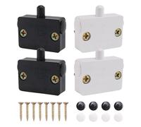 Ujjdwiurgh 4 PièCes SéRies Interrupteur de Porte D'Armoire Interrupteur de Lampe Tiroirs Ouverts sur Porte FerméE pour 12V 24V 110V