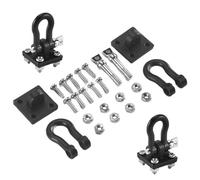 Ujjdwiurgh 4 PièCes SéRies Remorque Boucle de Remorquage Boucle Crochet Manille pour 1/10 RC Rock Crawler SCX10 TRX4 D110 TéLéCommandéE Voiture Camion