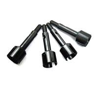 Ujjdwiurgh 4 PièCes SéRies Tasse d'arbre D'EntraîNement D'Essieu de Roue en MéTal pour 144001 124019 124018 Voiture TéLéCommande Mises à Niveau PièCes SéRies Accessoires