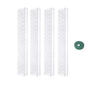 Ujjdwiurgh 4 Poteaux en Plastique pour Plantes Monstera, 17 Pouces, Conçus Spécifiquement pour Les Plantes Grimpantes, Support pour Plantes Empilable