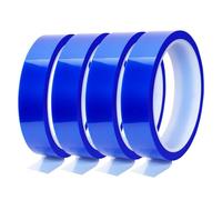 Ujjdwiurgh 4 Rouleaux de Adhésif Thermique pour Sublimation 20 mm X 33 M pour Presse à Chaud Adhésif Résistant à la Chaleur pour Sublimation Adhésif Résistant à la Chaleur